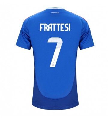 Italien Davide Frattesi #7 Hemmatröja EM 2024 Kortärmad